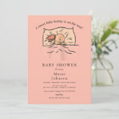 スランバーバニーベビーシャワー招待状 招待状 (スタンド正面)