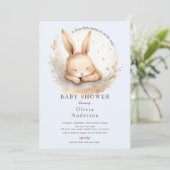 スランバーバニーボーイズ赤ちゃんシャワー 招待状 (スタンド正面)