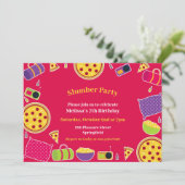 スランバーバースデーパーティーフラット招待状 招待状 (スタンド正面)