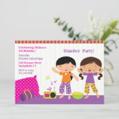 スランバーバースデーパーティーフラット招待状 招待状 (スタンド正面)
