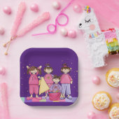 スランバーバースデーパーティー ペーパープレート (パーティー)