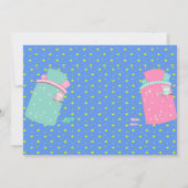 スランバーパーティの招待状スリーポバー誕生日招待状 招待状 (裏面)