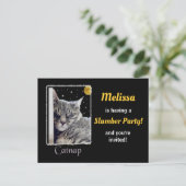 スランバーパーティの招待状! インビテーションポストカード (スタンド正面)