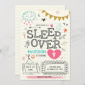 スランバーパーティの招待状 招待状 (正面/裏面)