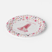 スランバーパーティースリーポバーテント子供の誕生日パーティー ペーパープレート (アングル)