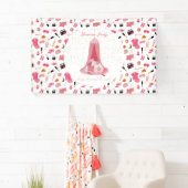 スランバーパーティースリーポバーテント子供の誕生日パーティー 横断幕 (インサイチュ)