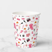 スランバーパーティースリーポバーテント子供の誕生日パーティー 紙コップ (裏面)