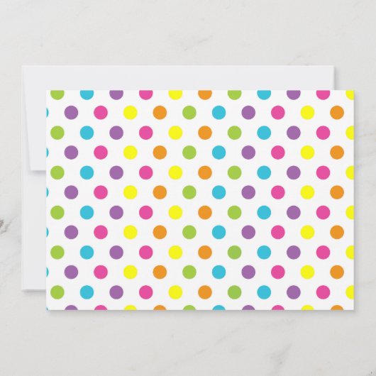 スランバーパーティースリーポバーバースデーパーティ招待状 招待状 (裏面)