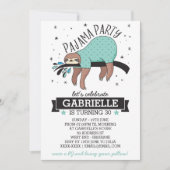 スランバーパーティースース招待状 招待状 (正面)