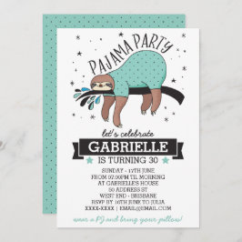 スランバーパーティースース招待状 招待状