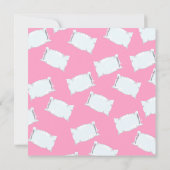 スランバーパーティーピローファイト誕生日招待状 招待状 (裏面)