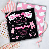 スランバーパーティーピローファイト誕生日招待状 招待状