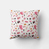 スランバーパーティーピンクガールキッズパターン クッション (裏面)