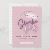 スランバーパーティーブライダルシャワー 招待状 (正面)