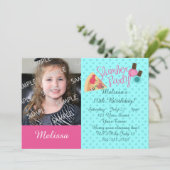 スランバーパーティー写真テンプレート 招待状 (スタンド正面)