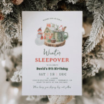 スランバーパーティー冬眠りバースデーパーティー