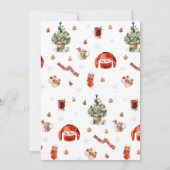 スランバーパーティー冬眠りバースデーパーティー 招待状 (裏面)