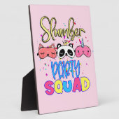 スランバーパーティー分隊ガールズパジャマスマッチング フォトプラーク (側面)