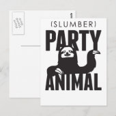 スランバーパーティー動物 ポストカード (正面/裏面)