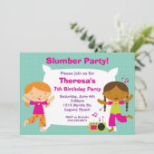 スランバーパーティー誕生日招待状 招待状 (スタンド正面)