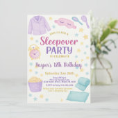 スランバーパーティー誕生日招待状 招待状 (スタンド正面)