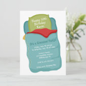 スランバーパーティー誕生日招待 招待状 (スタンド正面)