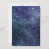 スランバーパーティー誕生日銀河系のお迎え 招待状 (裏面)