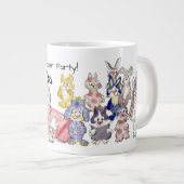 スランバーパーティー21漫画うさぎ大きなコーヒーマグ ジャンボコーヒーマグカップ (正面右)