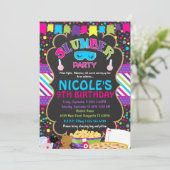 スランバー·スリーポーバー·バースデー·パーティーの招待 招待状 (スタンド正面)