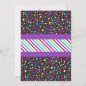 スランバー·スリーポーバー·バースデー·パーティーの招待 招待状 (裏面)