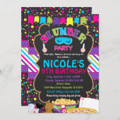 スランバー·スリーポーバー·バースデー·パーティーの招待 招待状 (正面/裏面)