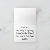 スランバー・パーティーのサンキューカード サンキューカード (内部)