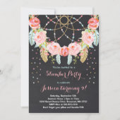 スランバー・パーティーの誕生日の招待状のSleepoverのパーティー 招待状 (正面)