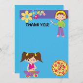 スランバー・パーティーは感謝していしています サンキューカード (正面/裏面)