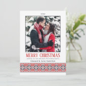 スラヴモダンィックフォークアートポインセチア |写真 シーズンカード (スタンド正面)