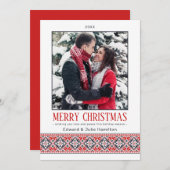 スラヴモダンィックフォークアートポインセチア |写真 シーズンカード (正面/裏面)