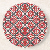スラヴ民族の刺繍, バルカン伝統 コースター (正面)