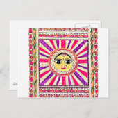 スリア・ヒンドゥー教の太陽神 ポストカード (正面/裏面)