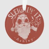 スリインイットおもしろいサンタスリハイクリスマス オーナメント (正面)