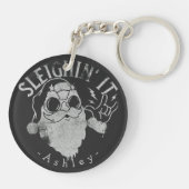 スリインイットおもしろいサンタスリハイクリスマス キーホルダー (裏面)