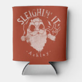 スリインイットおもしろいサンタスリハイクリスマス 缶クーラー (正面)