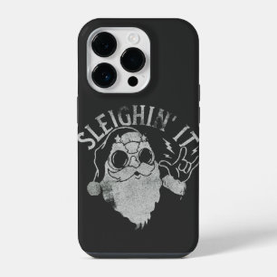 スリインイットおもしろいサンタスリハイクリスマス iPhone 14 PROケース
