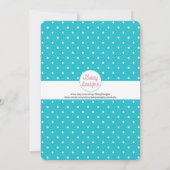 スリクルカップケーキガールお誕生日ケーキ 招待状 (裏面)