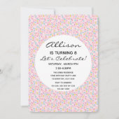 スリクルカップケーキガールお誕生日ケーキ 招待状 (正面)