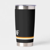 スリクールックとエレガントゲイベアプライド国旗woof 保温保冷タンブラー (左面)