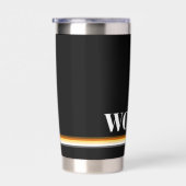 スリクールックとエレガントゲイベアプライド国旗woof 保温保冷タンブラー (右面)