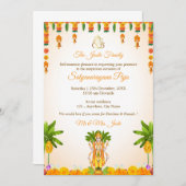 スリサタナラヤンカタ招待状カード 招待状 (正面/裏面)