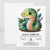 スリザリングワンダーランド誕生日招待状 招待状 (正面/裏面)