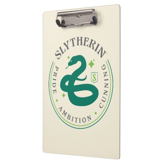 スリザリン™グリーンスネークハウスプライドバッジ クリップボード (左)