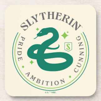 スリザリン™グリーンスネークハウスプライドバッジ コースター
